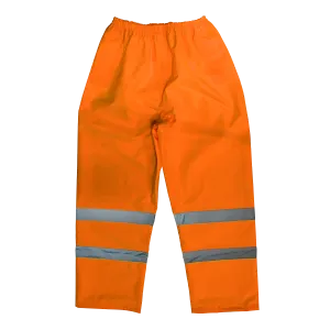 Sealey Hi-Vis Orange Waterproof Trousers - X-Large