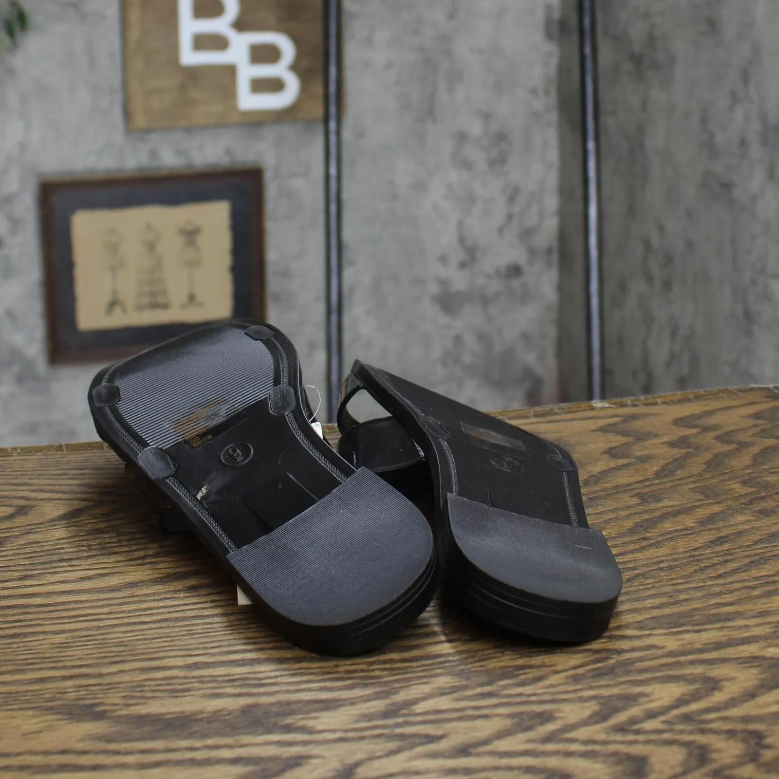 Shade & Shore Women's Bonnie Jelly Slide Sandals 89887072 Black 9M