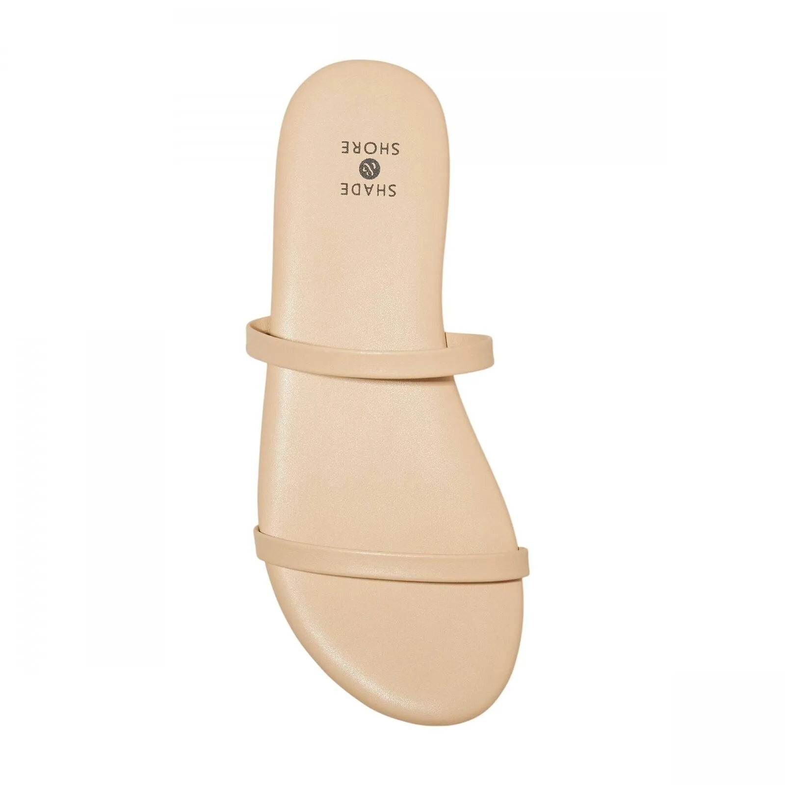 Shade & Shore Womens Indi Slide Sandals 89255338 Tan Brown 11M