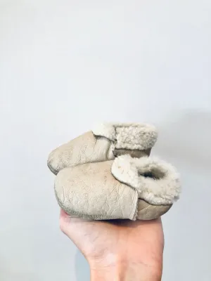 Shearling Leather Slippers // 1 Toddler