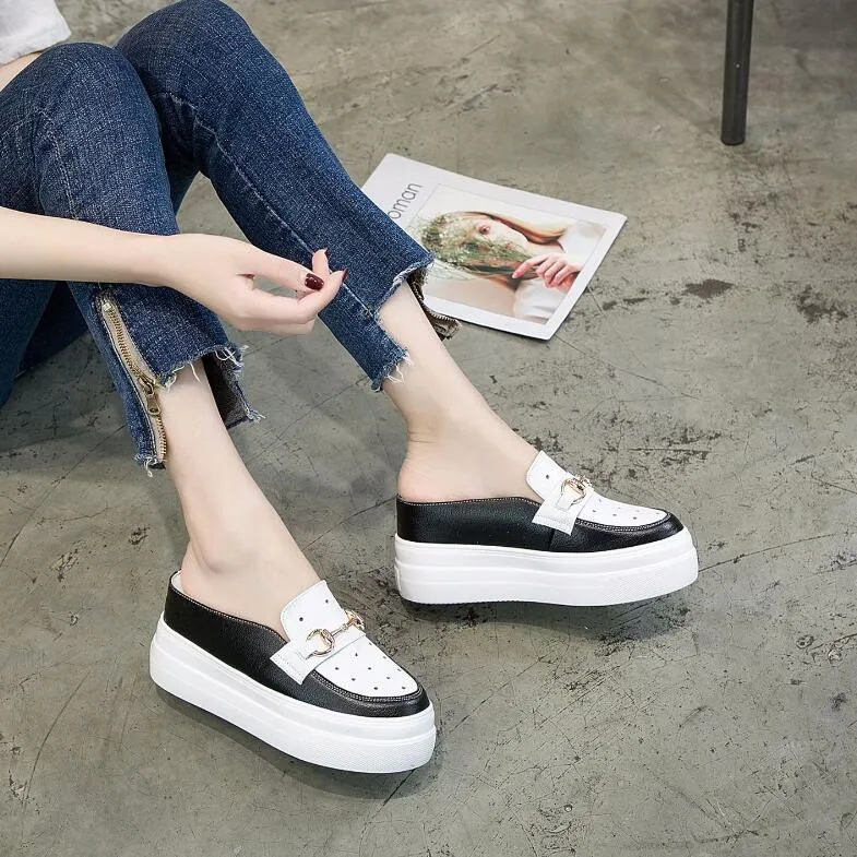 Small Thicksole Slip On Shoes GS317