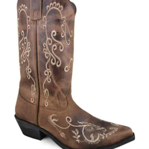 SMOKY MOUNTAIN NWT WOMENS JOLENE EMBROIDERED WESTERN SNIP TOE BOOTS