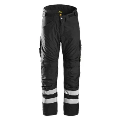 Snickers 6619 All-Weather Work 37.5 Insulated Padded Winter Trousers Hi Vis -