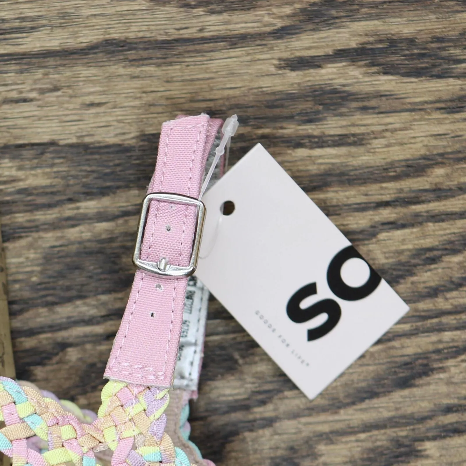 SO Adriene Kids Girls Wedge Sandals ADRIENEMULTI Pink Multi 4