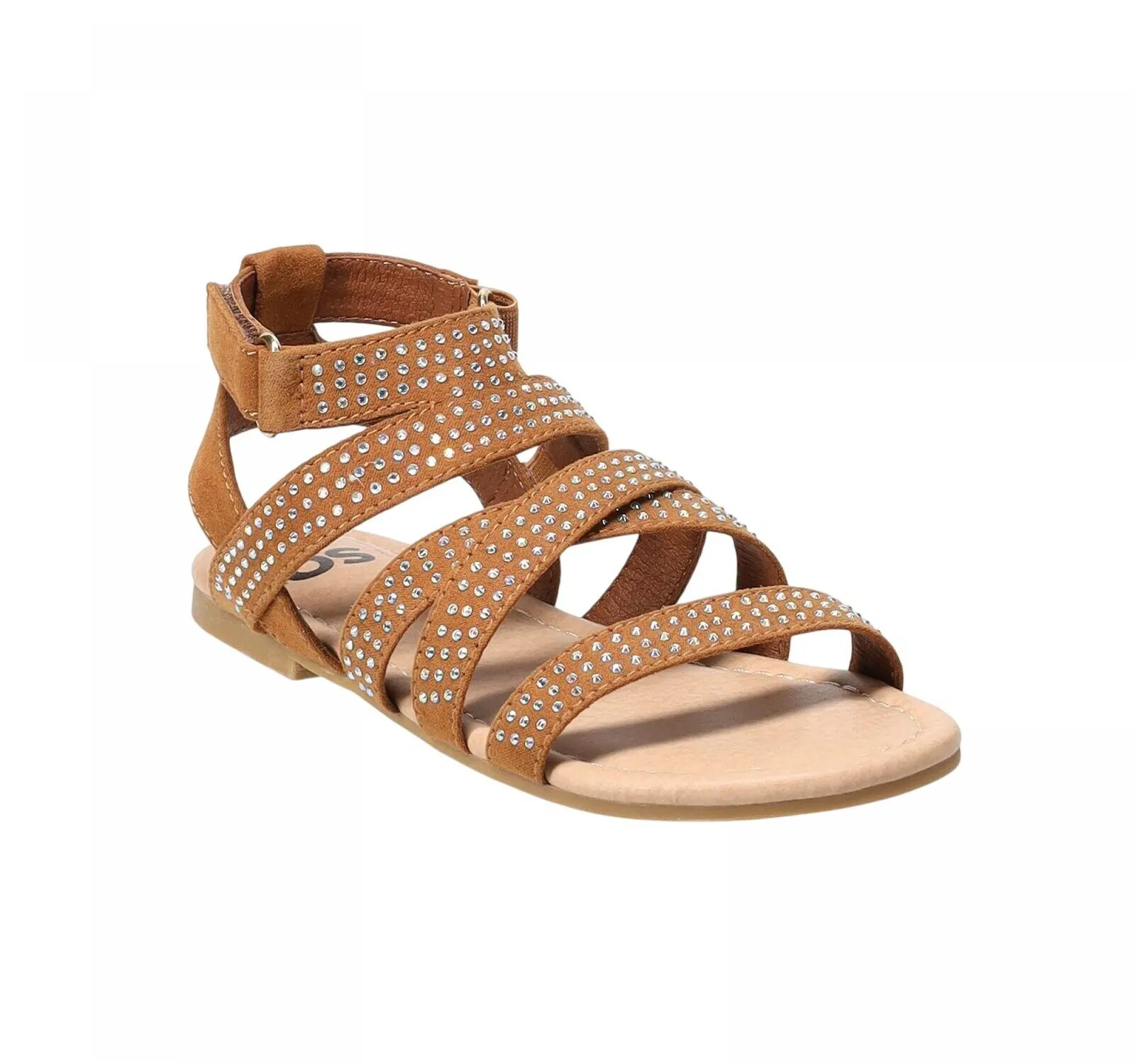 So Cecilaa Girls Gladiator Sandals CECILAACOGNAC Brown 1M