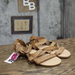 So Cecilaa Girls Gladiator Sandals CECILAACOGNAC Brown 1M
