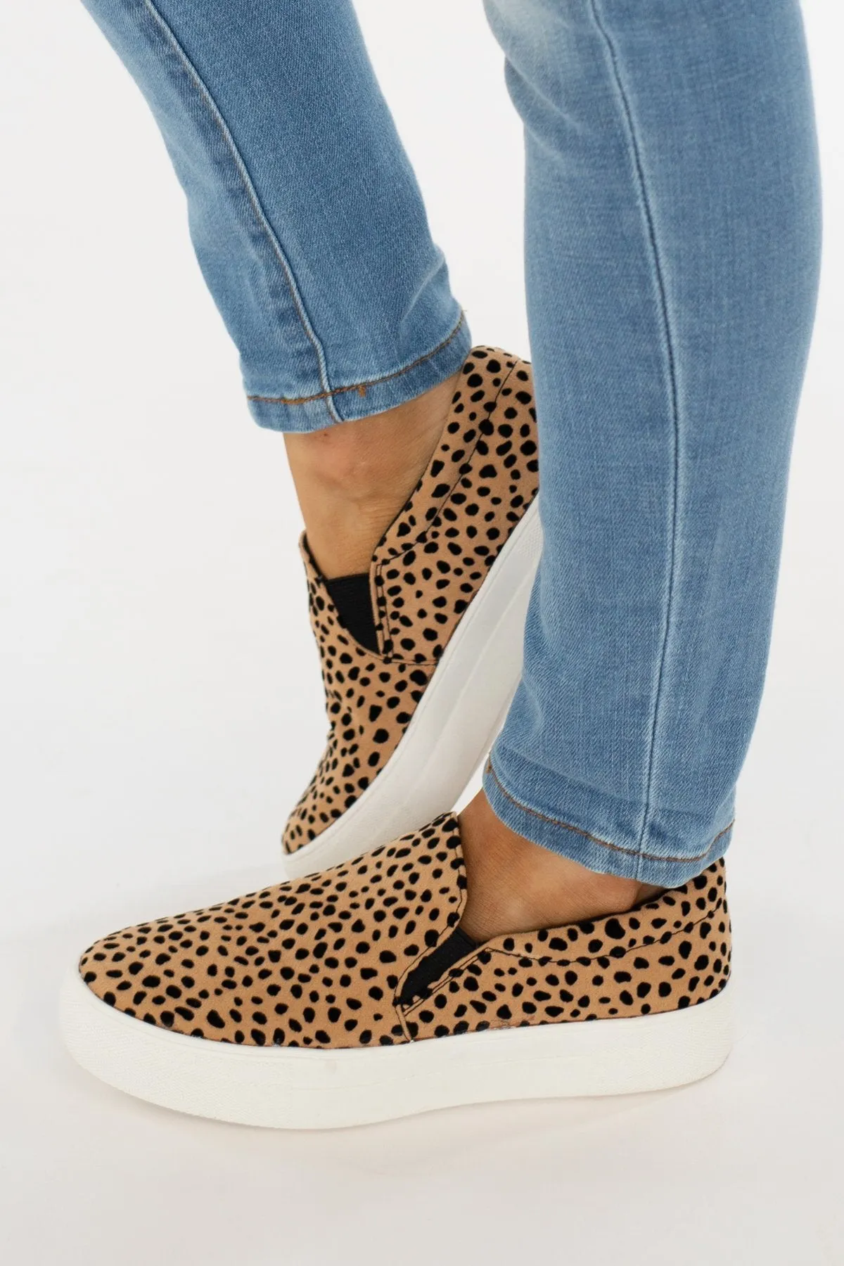 Soda Hike Slip On Sneakers- Leopard