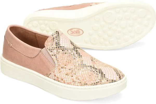 Somers blush snake slip-on sneakers