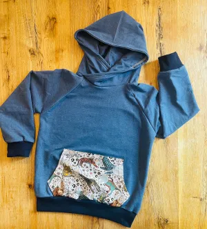 Space Animals Hoodie - Age 9