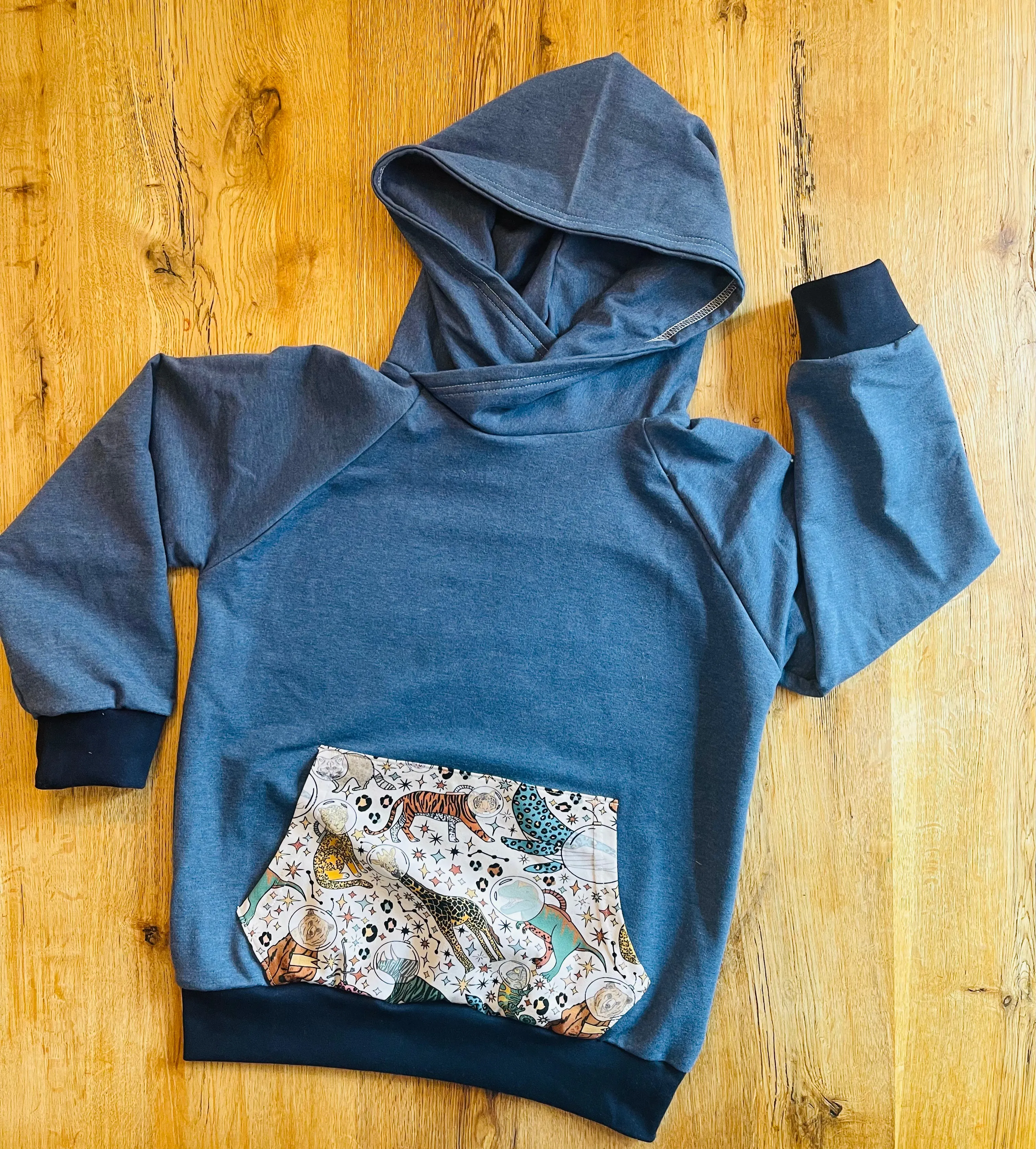 Space Animals Hoodie - Age 9