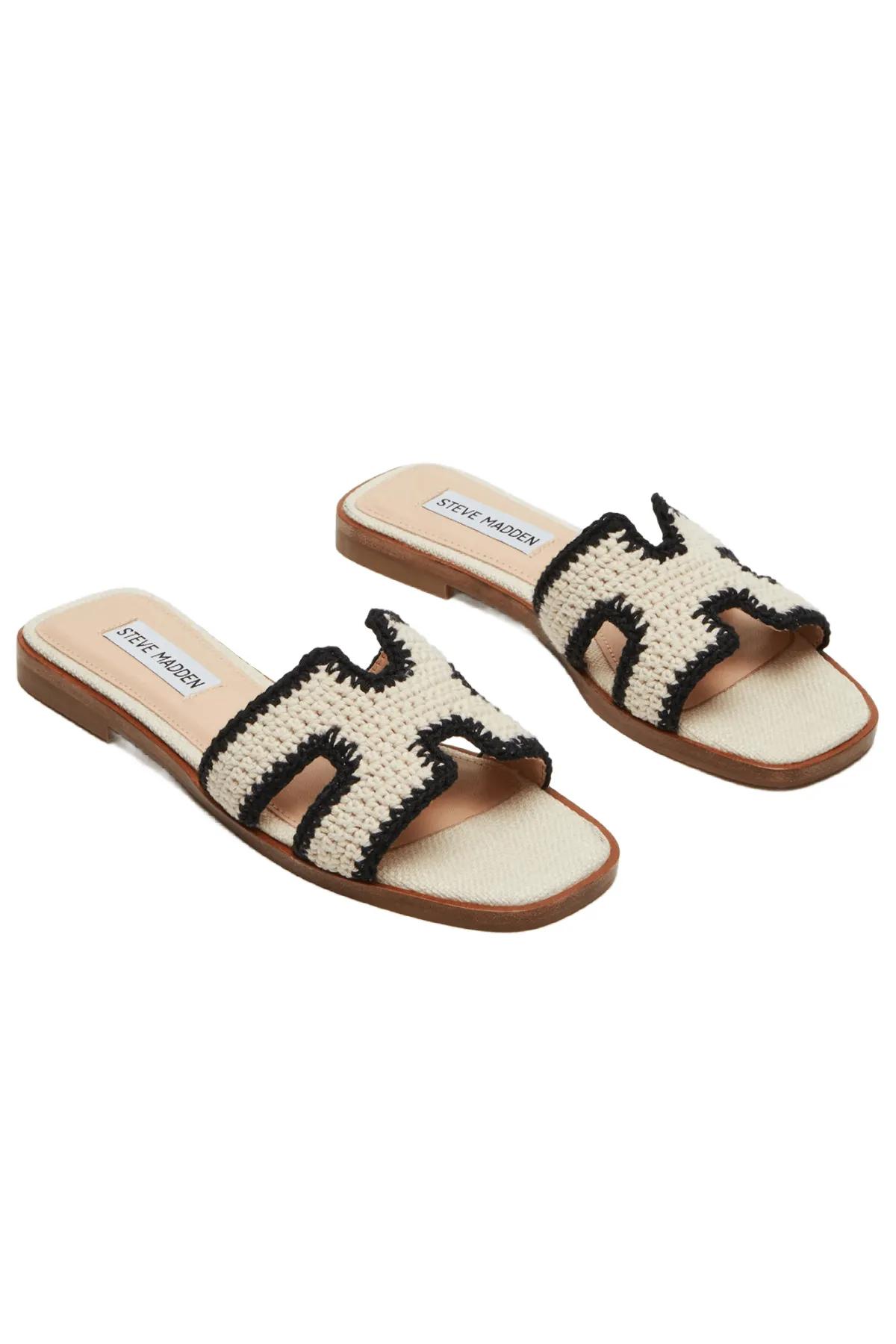 Steve Madden Hadyn Cream Slide Sandals
