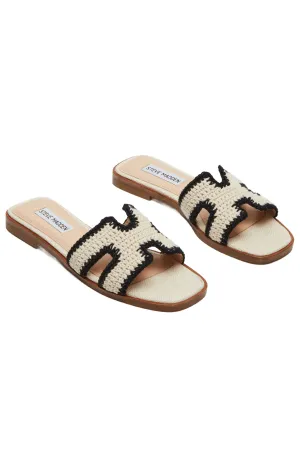 Steve Madden Hadyn Cream Slide Sandals