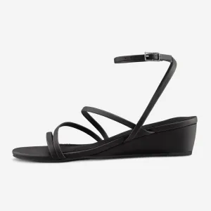 Strappy Ankle Wedge Sandals
