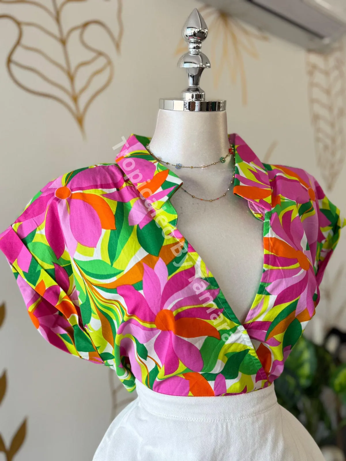 Summer Bloom Wrap Top
