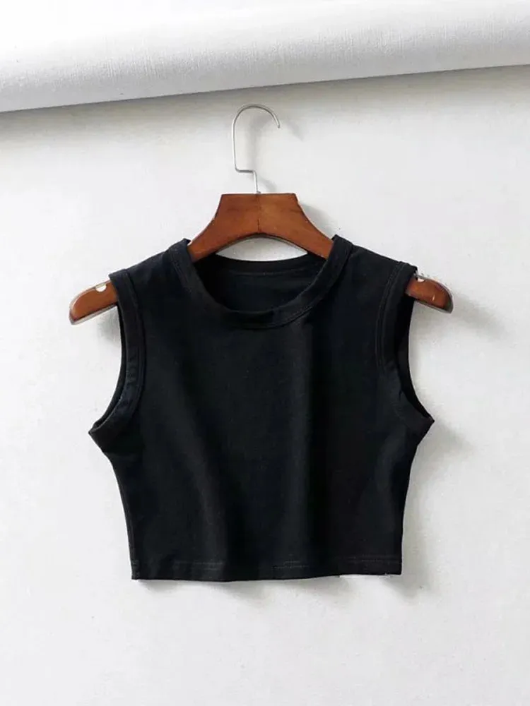 Summer vintage white crop tops