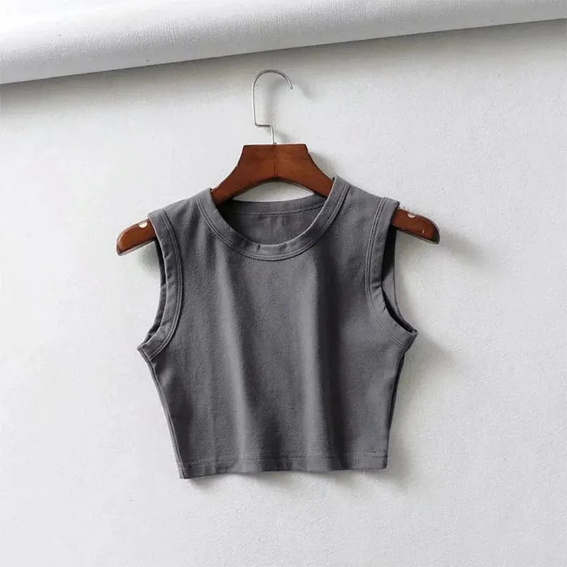 Summer vintage white crop tops