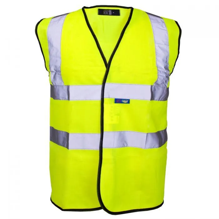 Supertouch Hi Vis Yellow Velcro Vest (XL)