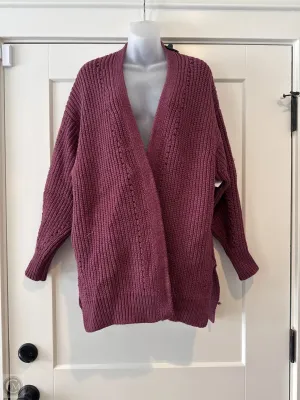 Sweater Cardigan By Free People In Purple, Size: S