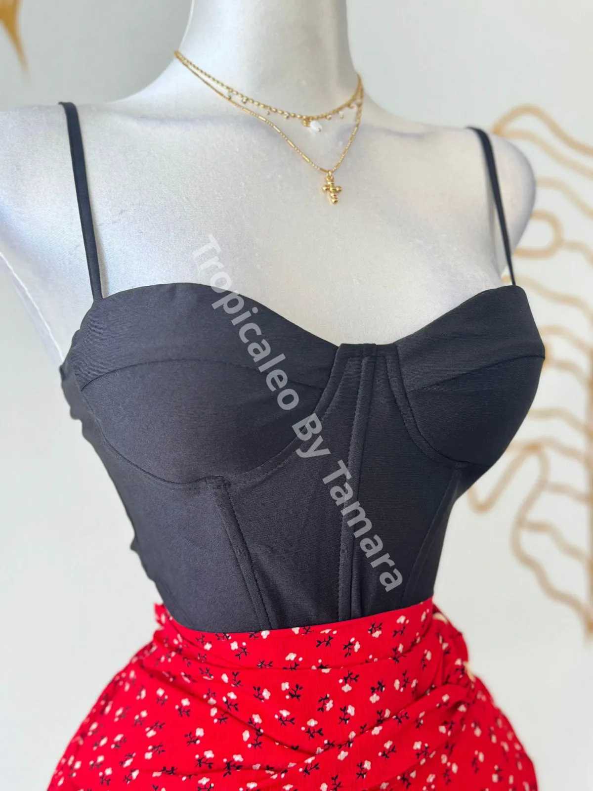Sweet Red Wrap Skirt (falda)