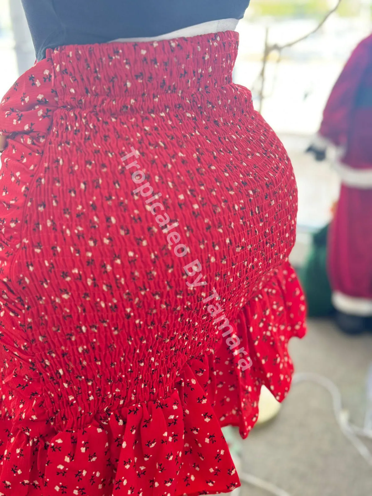 Sweet Red Wrap Skirt (falda)