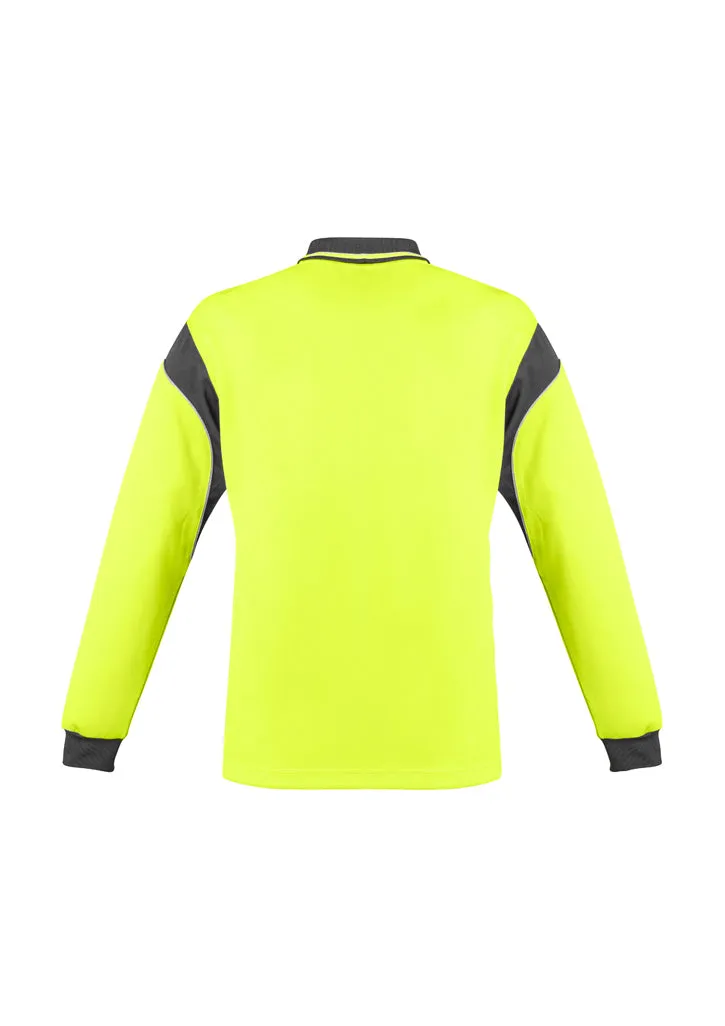 Syzmik Mens Hi Vis Aztec Polo - Long Sleeve   ZH249
