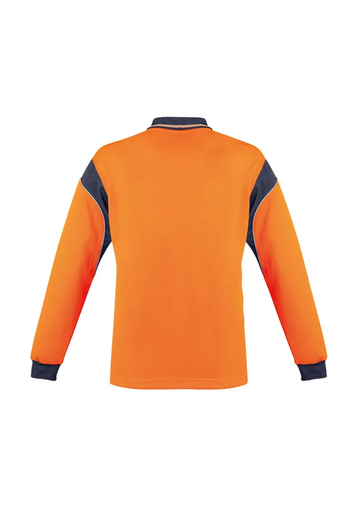 Syzmik Mens Hi Vis Aztec Polo - Long Sleeve   ZH249