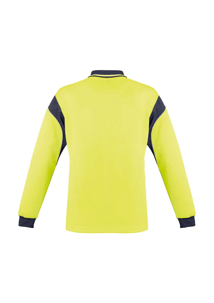 Syzmik Mens Hi Vis Aztec Polo - Long Sleeve   ZH249
