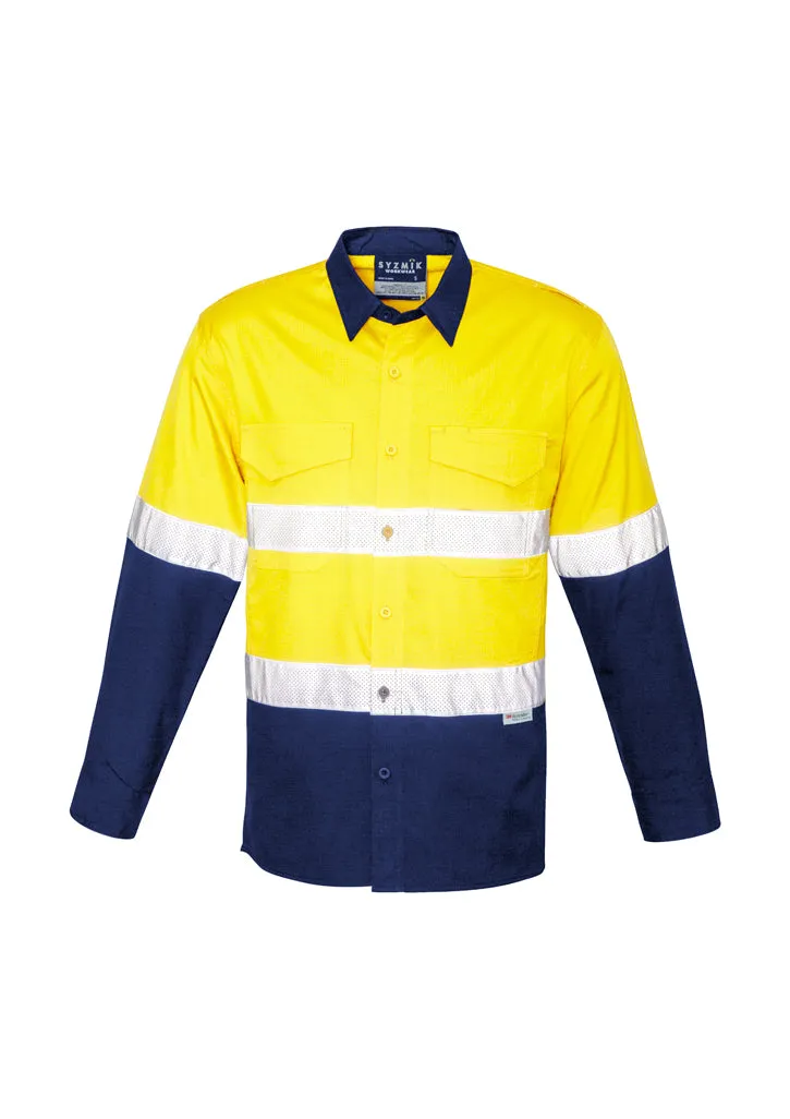 Syzmik Mens Rugged Cooling Taped Hi Vis Spliced Shirt ZW129