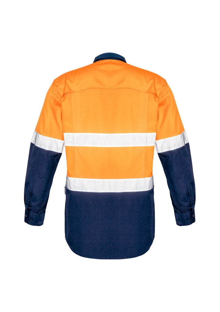 Syzmik Mens Rugged Cooling Taped Hi Vis Spliced Shirt ZW129