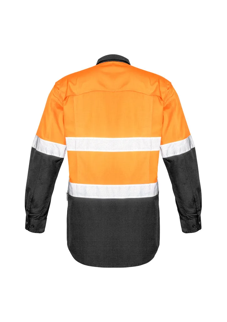 Syzmik Mens Rugged Cooling Taped Hi Vis Spliced Shirt ZW129