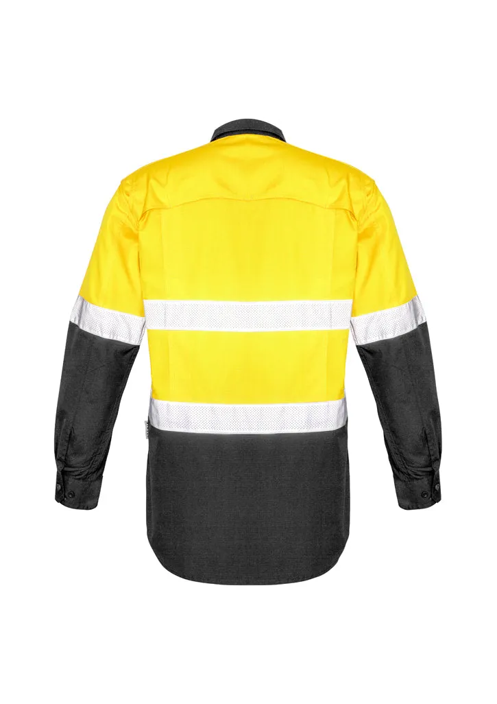 Syzmik Mens Rugged Cooling Taped Hi Vis Spliced Shirt ZW129