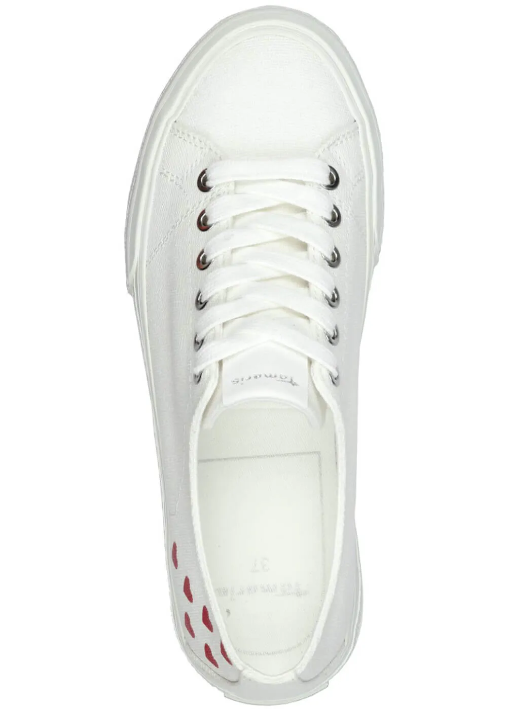 Tamaris Billie Hearts Vegan Sneakers White