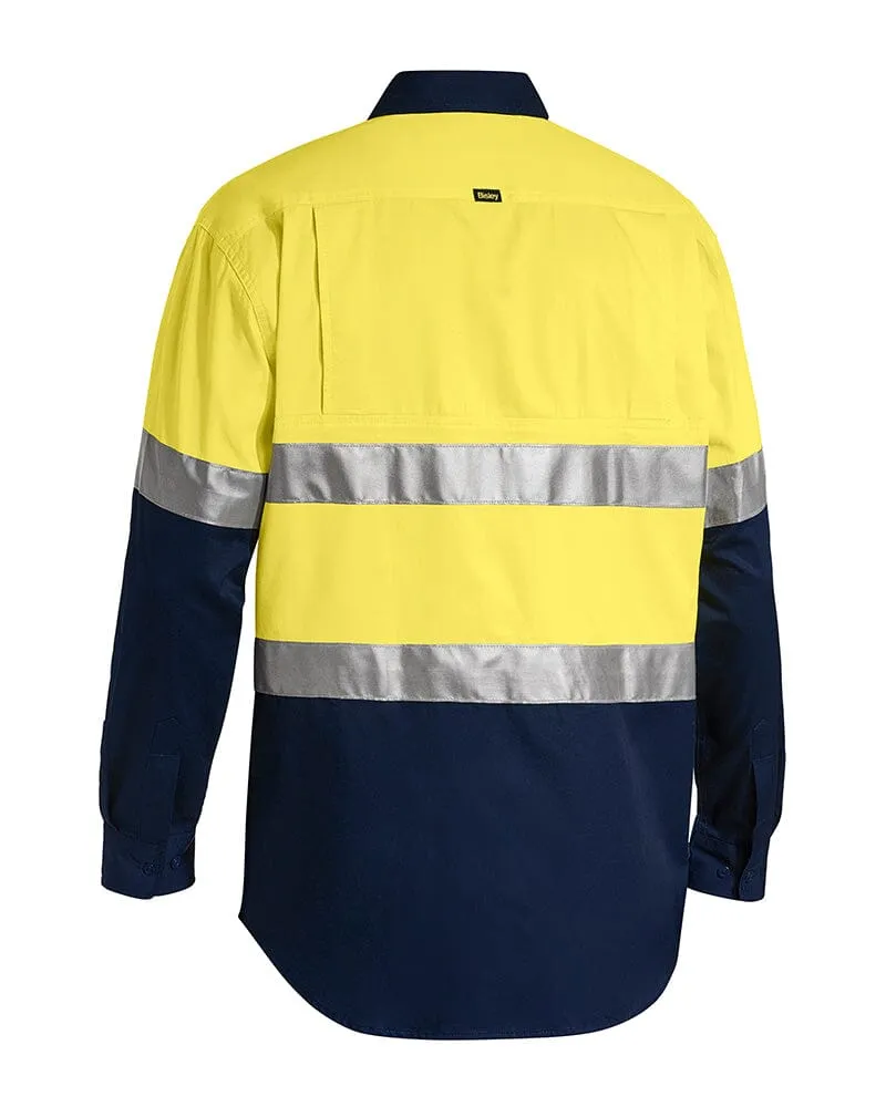 Taped Hi Vis Cool Lightweight LS Shirt * - Yellow/Navy