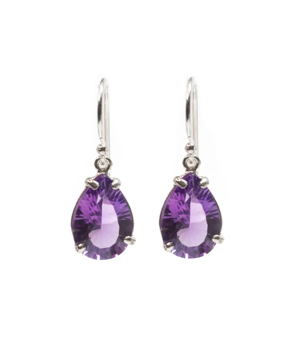 Teardrop Earrings in Amethyst