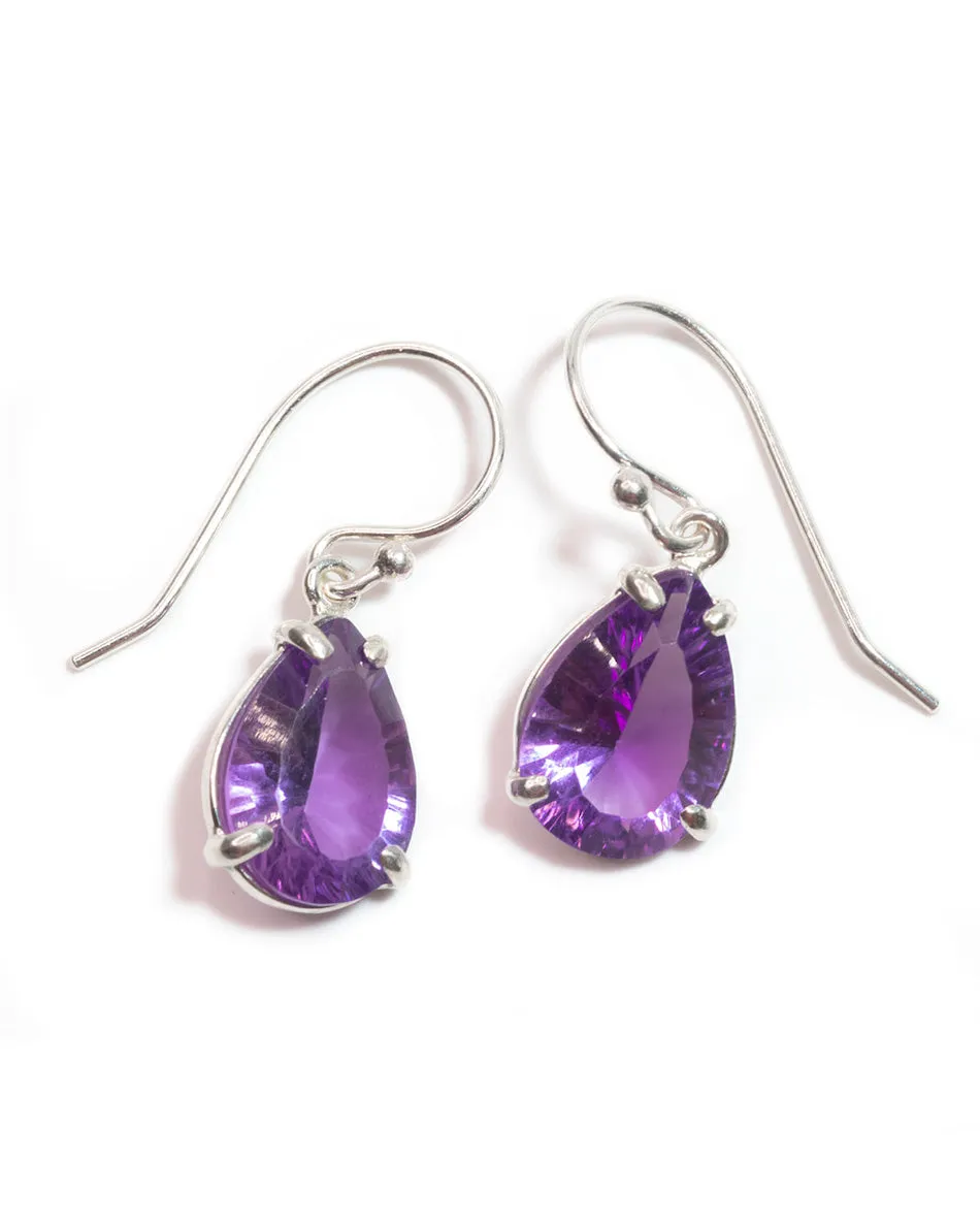 Teardrop Earrings in Amethyst