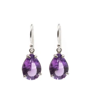 Teardrop Earrings in Amethyst