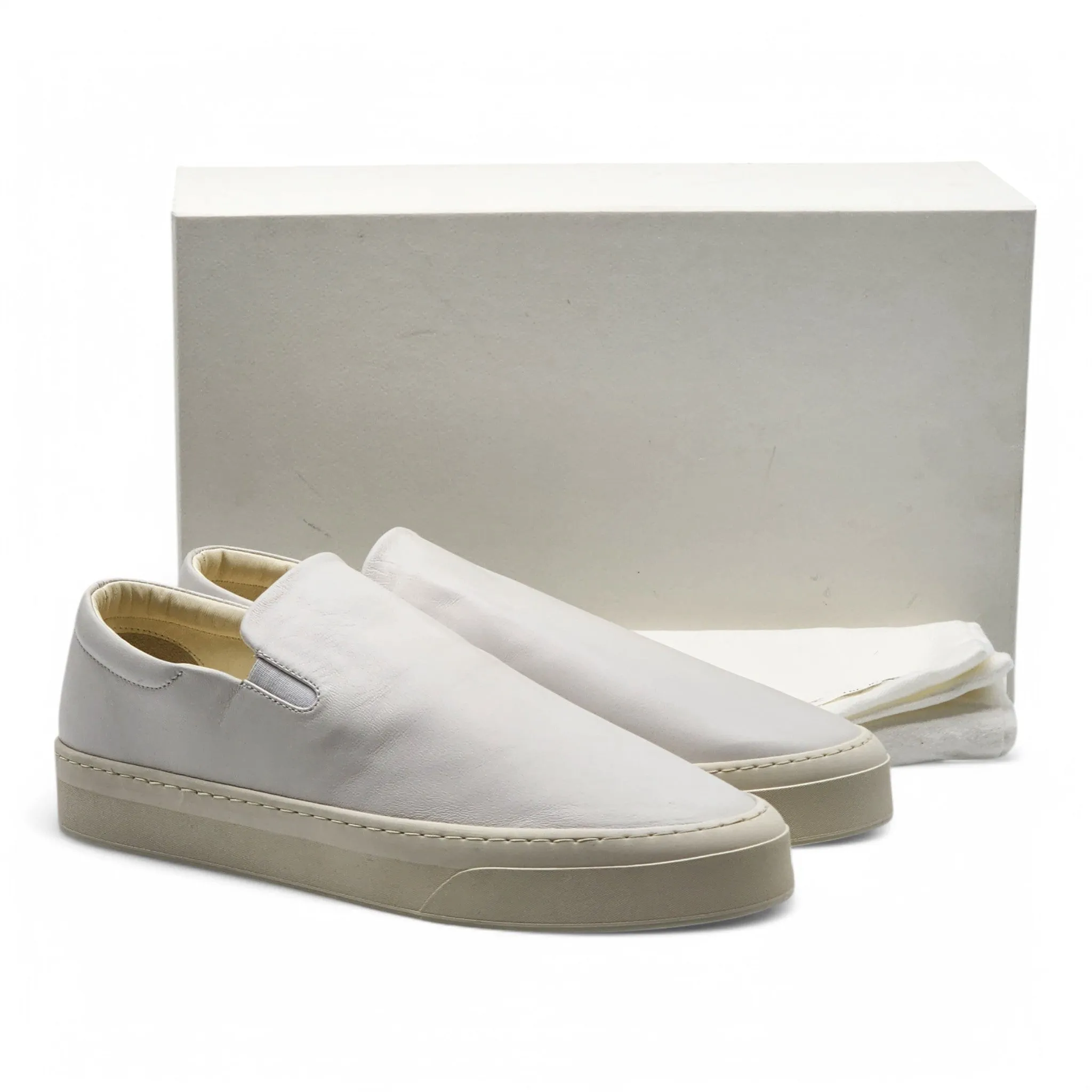 The Row Dean Slip-On Sneakers - Leather - White 43