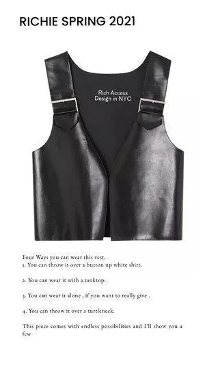 The  Vegan Leather Vest