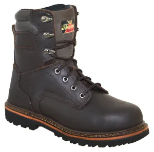 Thorogood Men’s V- Series 8" Brown Oiled Nubuck Leather Steel Toe Lace Up Work Boots 804-4279