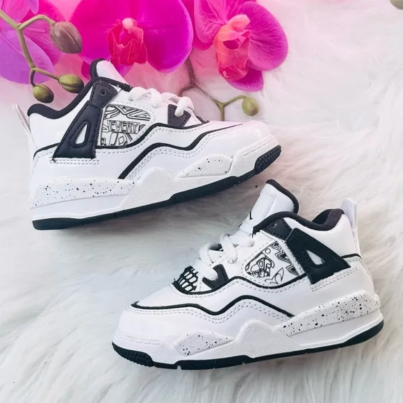 Toddler Jordan 4 Patent Retro SE DIY Sneakers