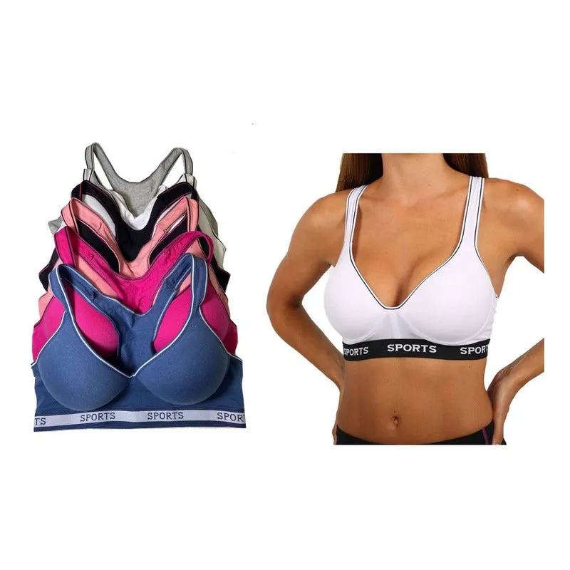 Top Deportivo Algodon Copa B C, Pack 6 Pzas, 6 Dif Color8911
