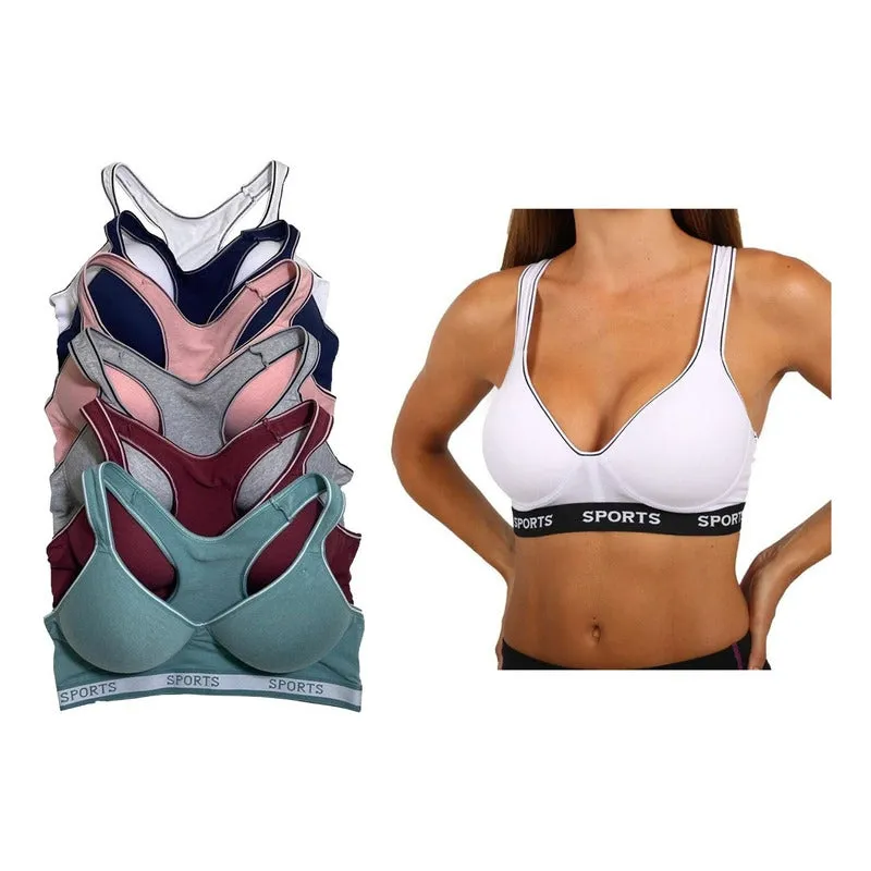 Top Deportivo Algodon Copa B C, Pack 6 Pzas, 6 Dif Color8911