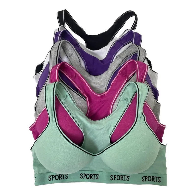 Top Deportivo Algodon Copa B C, Pack 6 Pzas, 6 Dif Color8911