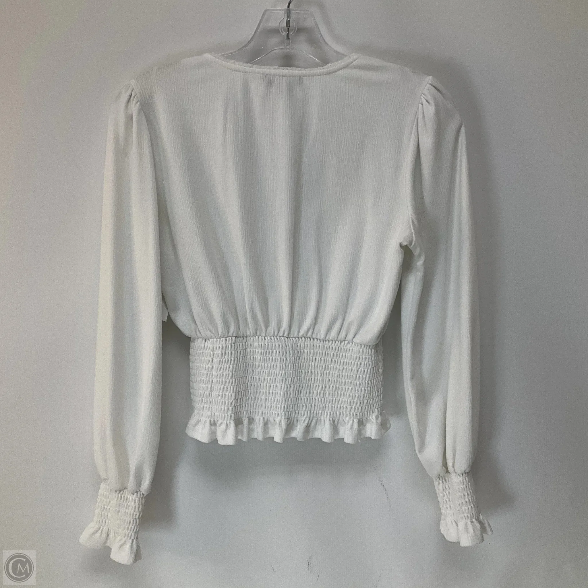 Top Long Sleeve By 1.state In White, Size: Xs
