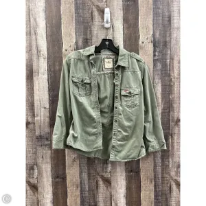 Top Long Sleeve By Hollister In Green, Size: S