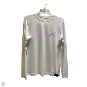 Top Long Sleeve By Vineyard Vines In White, Size: S