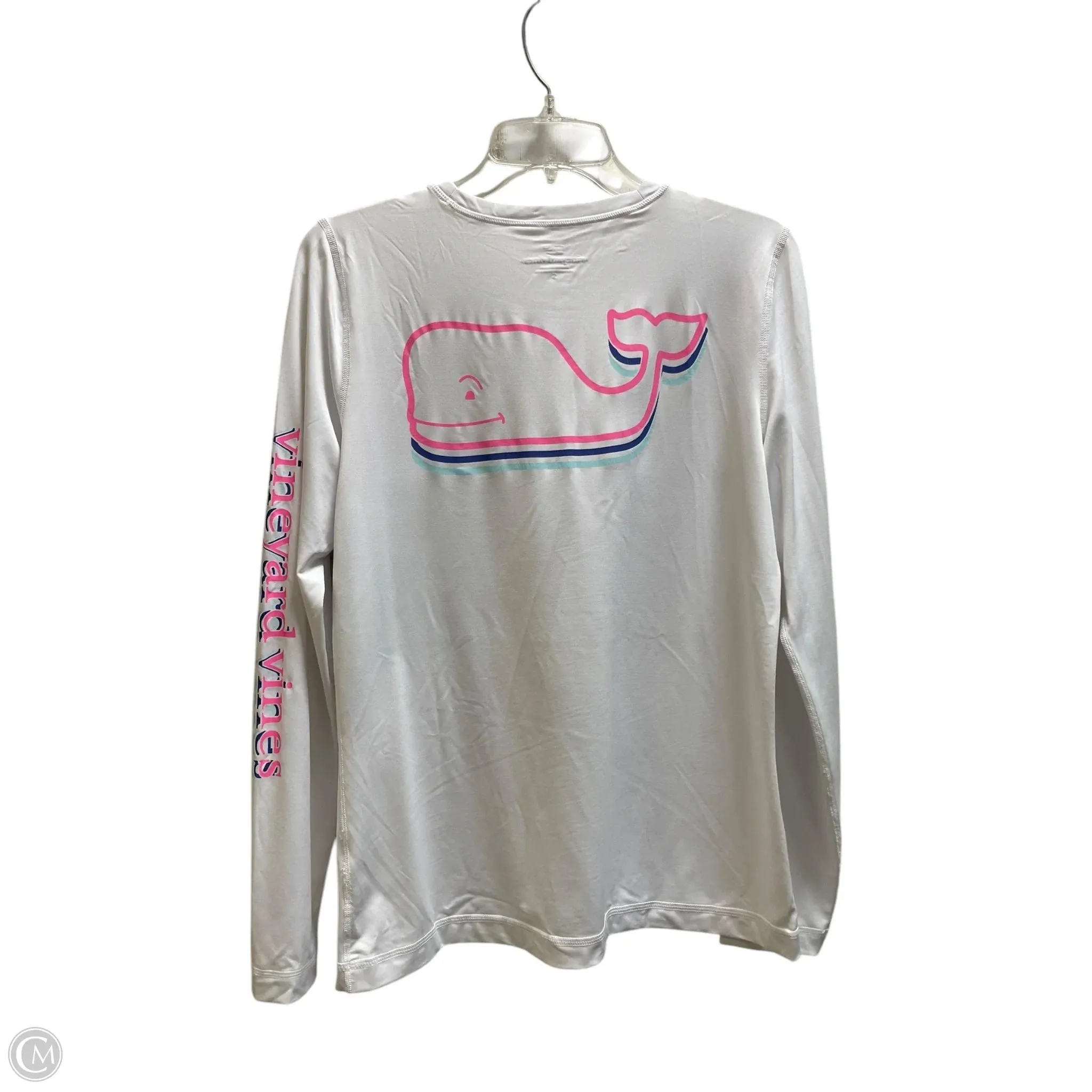 Top Long Sleeve By Vineyard Vines In White, Size: S
