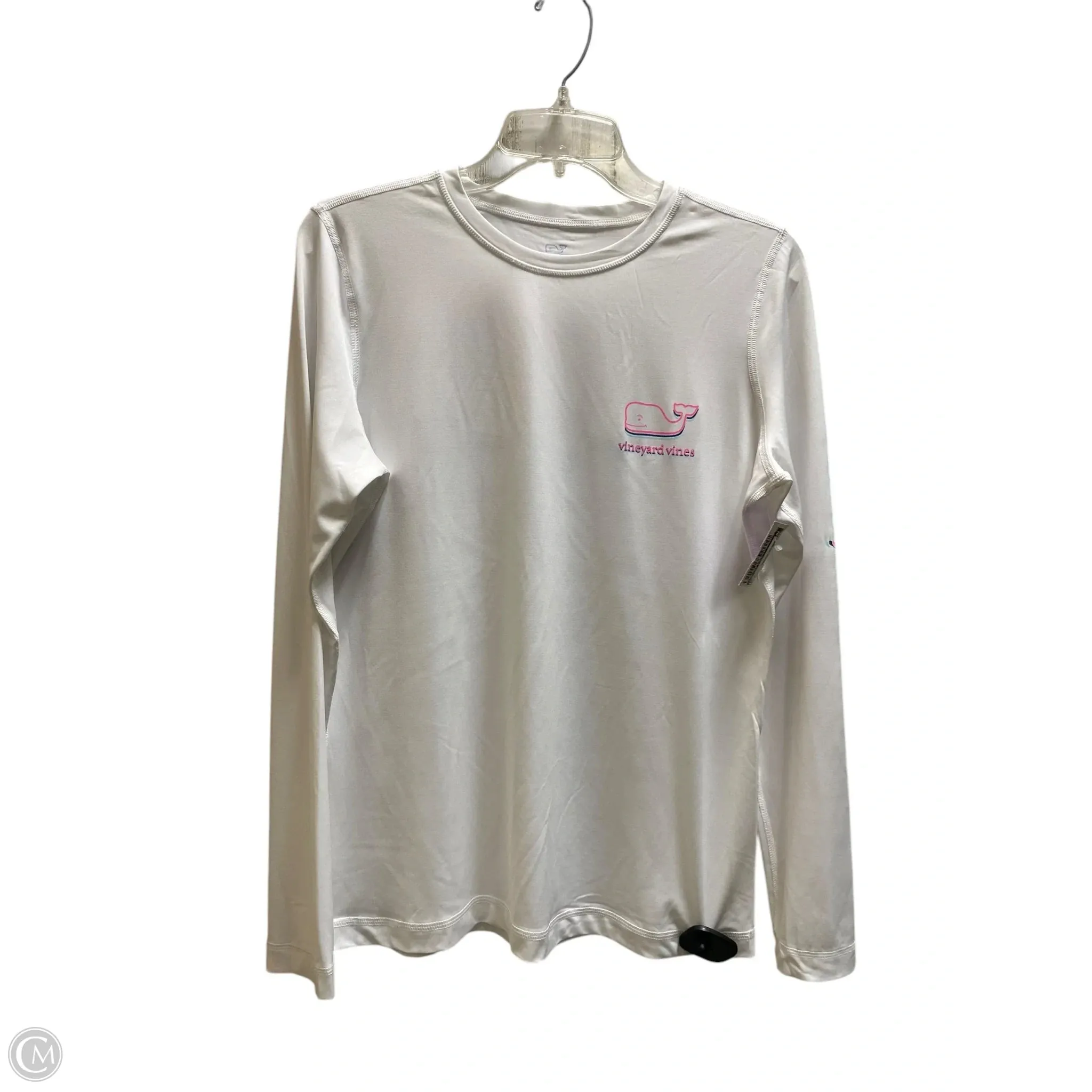 Top Long Sleeve By Vineyard Vines In White, Size: S