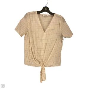 Top Short Sleeve By Madewell In Ivory, Size: Xs