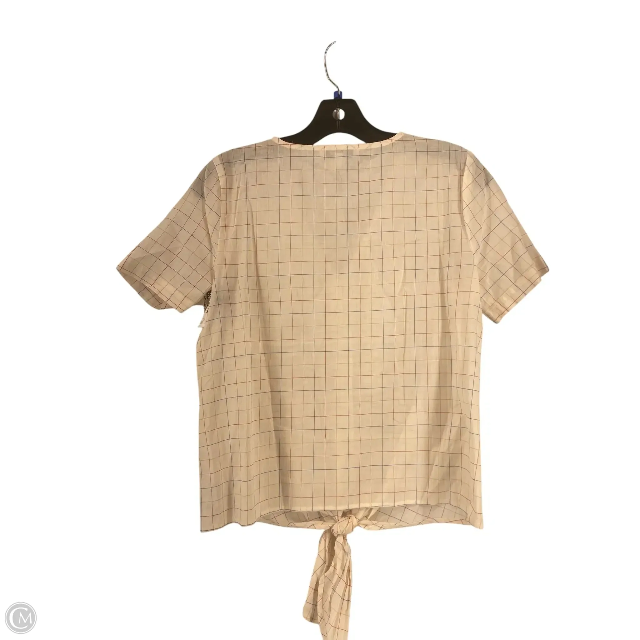 Top Short Sleeve By Madewell In Ivory, Size: Xs